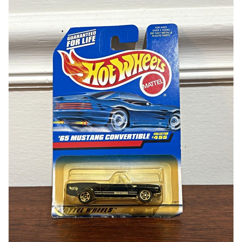 Hot Wheels Collector #455 Ford '65 Mustang Convertible 1:64 Black Diecast